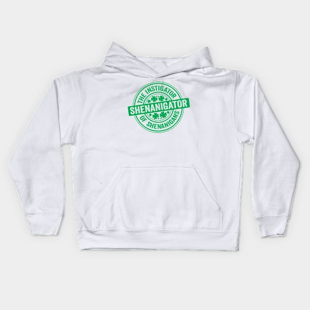 Shenanigator Green Kids Hoodie by DetourShirts